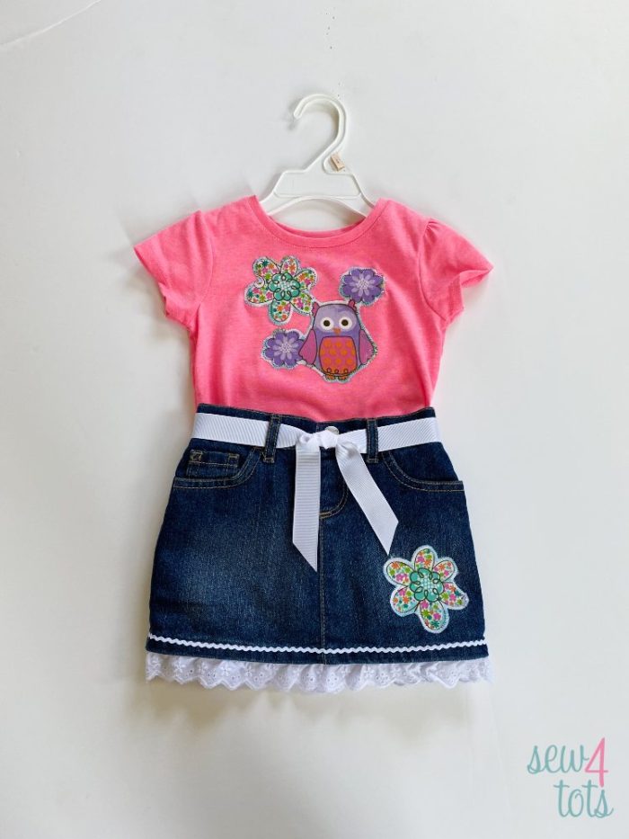 Owl Skirt & Shirt Set
