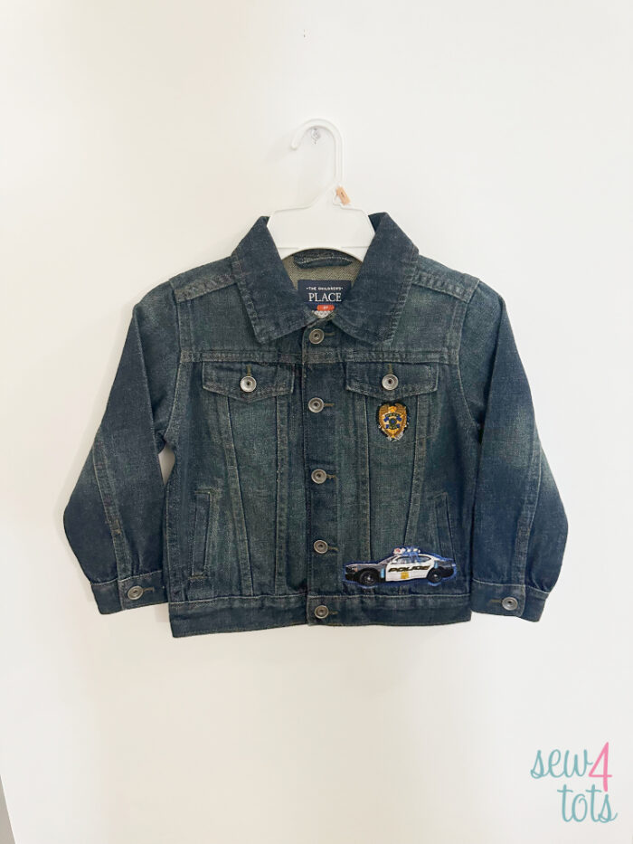 Police Cars Denim Jacket - Front