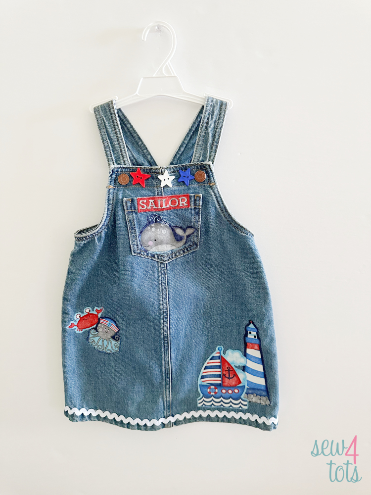 Sailboats Denim Jumper